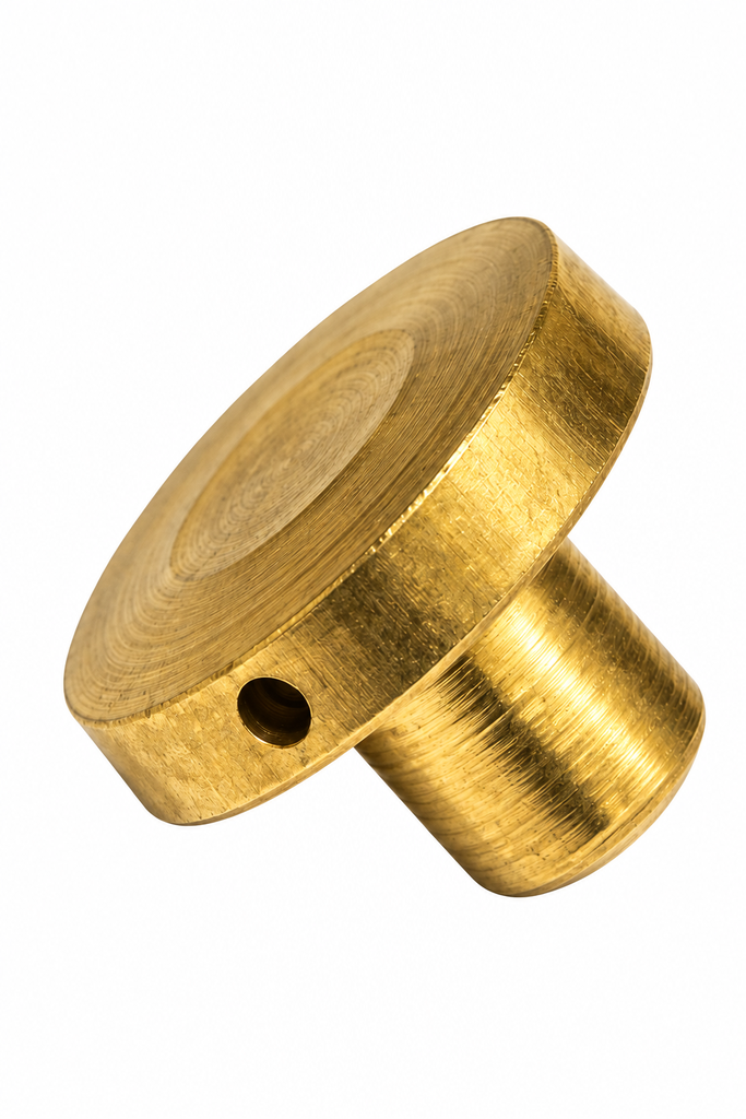 BRASS BUTTON 5H-15MM (FLAT PU-TUBE)